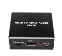 HDMI Audio Extractor Convertisseur audio 4Kx2K Optical Toslink SDPIF Prise audio 3,5 mm Adaptateur répartiteur optique HDMI pour PS5 et autres appareils