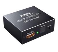 HDMI Audio Extractor,Convertisseur HDMI Optique 4Kx2K Extracteur Audio HDmi pour PS3 Xbox HD DVD PS4 Sky HD Plasma Blu-Ray Home Cinéma Soutien 3D 4K-Aluminum