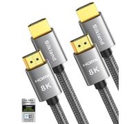 HDMI Cable 2.1 8K 3M 48Gbps PS5 HDMI 4K@120Hz/144Hz, eARC HDR10 Dolby Atmos DTS:X HDCP2.3 for HDTV/Soundbar/Blu-ray/Projector/Laptop/Monitor/PC/Switch