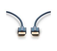 HDMI câble de raccordement [1x HDMI-prise mâle - 1x HDMI-Stecker] 3 m bleue clicktronic