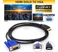 HDMI de 1.8m-câble VGA à 15 broches adaptateur vidéo 1080P cordon mâle à mâle pour l'affichage du projecteur HDTV