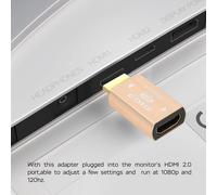 HDMI edid Emulator 1080 Ultra Thin Aluminum fit HeadlessKeep The EDID of The Monitor Active Switches and Extenders 1920x1080@59Hz-3P.[F117]