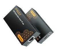 HDMI Extender sur IP 120m/400ft Extendeur HDMI RJ45 Sur Single Cat5e / 6/7 Full HD 1080P@60Hz Support POE et Transmission 1 vers Plusieurs via Switch