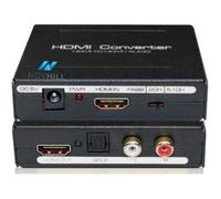 HDMI Extractor Audio Convertisseur HDMI vers HDMI + SPDIFv + RCA L / R TV DVD Noir