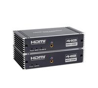 HDMI KVM Extender 4K 30Hz 120M HDMI Extender with KVM Control USB RJ45 120M over Cat5e/Cat6 POC with Loop Support USB Keyboard and Mouse for PC Computer.[F394]