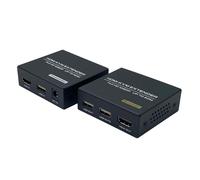 Hdmi Kvm Usb Extender 50M/165Ft,Extendeur Hdmi Usb Ethernet Transmission Sur Cat5E Cat6 Cat7,Support Loop Out Edid Full Hd 1080P@60Hz Clavier Et Souris