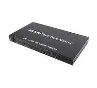 HDMI Matrix Switcher 4X4 4Kx2K 4 Entrée 4 Sortie HDMI Séparateur Matrix 4x4 Soutien IR Romote Contrôle 4K HDMI 1.4v Matrix Switcher Box Full HD 1080P 3D