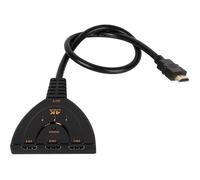 HDMI Répartiteur - STRAßE TECH - 3 Entrées 1 Sortie - 4K 2K - Noir