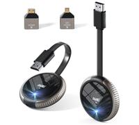 HDMI sans Fil 4k,164FT/50M Émetteur et Récepteur HDMI sans Fil 4K/5G HDMI Wireless Vidéo/Audio en Streaming HD de Caméra/PC/Portable/PS5/Blu-Ray vers Moniteur/Projecteur, Prise en Charge Multilingue