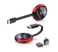 HDMI sans Fil 4K/5.8G, Émetteur et Récepteur HDMI sans Fil, Wireless Transmitter Receiver de Laptop/TV Box/Caméra/Bluuray/Type-C/PS5 au HDTV/Moniteur/Projecteur 165FT/50M