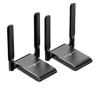HDMI sans Fil 4K, émetteur et récepteur HDMI sans Fil, Extension 150m, 4K@30Hz pour Le Streaming Depuis Un Reflex numérique,Ordinateur, Netflix, Youtube, PS4 vers Un téléviseur/projecteur