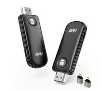 HDMI sans Fil Émetteur et récepteur, décodage 4K, 5G Plug & Play, portée de 50m, 1080p, Diffusion vidéo/Audio/fichiers Depuis Un Ordinateur Portable/PC/caméscope vers Un HDTV/projecteur/Moniteur