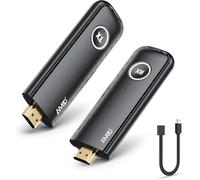 HDMI sans Fil Émetteur et Récepteur HD 5G, Wireless HDMI Transmitter Receiver Portable, 165FT/50M Audio Vidéo pour Laptop/TV Box/Caméra/Blluray vers HDTV/Projecteur/Moniteur (Noir)