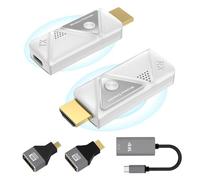 HDMI sans Fil, Émetteur et récepteur HDMI sans Fil pour Diffuser de la vidéo et de l'audio Depuis Un Ordinateur Portable/PC/TV vers Un projecteur/Moniteur/HD TV, 2,4 G/5 G, 1080P, Plug & Play
