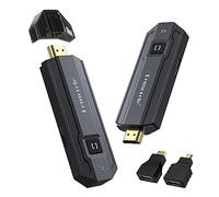 HDMI sans Fil, Lemorele 165 Ft/50M Émetteur et Récepteur HDMI sans Fil 5G Streaming 1080P Vidéo/Audio multimédia Depuis Un Ordinateur Portable, PC, Appareil Photo, Blu-Ray, PS5 vers HDTV/Projecteur