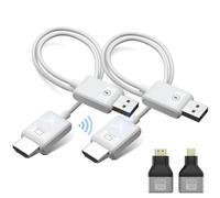 HDMI sans Fil, Transmetteur et Récepteur 30 m/98 Pieds HD 1080p HDMI Extender sans Fil 5 GHz Transmission Sortie Audio Vidéo, Plug and Play, Projecteur TV pour Ordinateur Portable,Home Cinéma