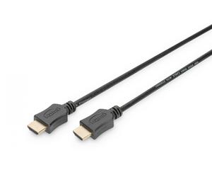 HDMI Standard connection cable, type A M/M, 3.0m, w/Ethernet, Full HD, gold, bl