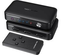 Hdmi Switch 3 Entrées 1 Sortie Avec Télécommande - Switch Hdmi 4K 30Hz, Commutateur Hdmi 3 Ports Répartiteur, Pour Tv Fire Stick Ps3/4/5 Blu-Ray Dvd Soutien À 4K@30Hz 2K 1080P 3D Hdcp1.4 [L445]