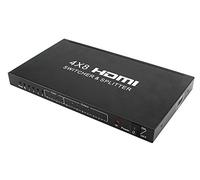 HDMI Switch 4 x 8 avec télécommande HDMI Switcher Splitter Converter Adapter Support 4K * 2K 3D 1080P Haute qualité