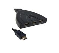 HDMI Switch 4k, Switch HDMI Sélecteur 3-Port Switcher HDMI Splitter, Câble Commutateur Hdmi Prend en Charge 4K/1080P/3D Pour Xbox PS3 PS4 Roku Fire - Reconditionné