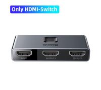 HDMI-Switch Baseus adaptateur HDMI-compat pour Xiaomi Mi Box HD, commutateur 1x 2/2x1 pour PS4/3 TV Box, commutateur bidirectionnel 4K HD ""Nipseyteko