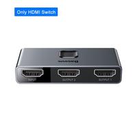 HDMI Switch HDMI Switch Baseus compatibles HDMI Commutateur 4K 60Hz Bi-direction 1x 2/2x1 HDR Adaptateur Audio pour PS4 Boîte de TÉLÉVISION 4K HD compatibles HDMI Switcher ""Nipseyteko