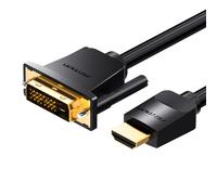 Vention Adaptateur Câble HDMI vers DVI 5M, Bi-directionnel DVI-D 24+1 mâle vers HDMI mâle Haute Vitesse, 1080p 60Hz, Full HD, Compatible avec PC, PS4, Raspberry Pi, Xbox, MacBook, DVD, Blu-Ray