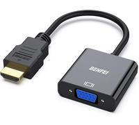 HDMI to VGA Adapter (Male to Female) for Desktop, Laptop, PC, Monitor, Projector, HDTV, Chromebook, Raspberry Pi, Roku, Xbox and More - Black