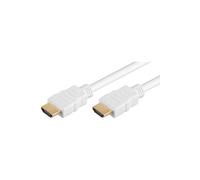 Hdmi v1.4 19-19 1.5m m-m white high speed with gold plugs 1920x1080p microconnect hdm19191.5v1.4w