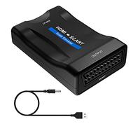 HDMI vers Scart Adaptateur, conversion du signal vidéo et audio HDMI numérique 1080P en signal CVBS péritel analogique, prise en charge des formats PAL / NTSC