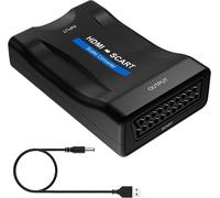 Hdmi Vers Scart Adaptateur, Conversion Du Signal Vidéo Et Audio Hdmi Numérique 1080P En Signal Cvbs Péritel Analogique, Prise En Charge Des Formats Pal / Ntsc