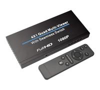 HDMII Extracteur audio Répartiteur vidéo 4K pour TV, convertisseur vidéo haute résolution, distributeur vidéo 4 en 1, répartiteur d'extension de sélecteur HD, commutateur sans couture pour ordinateur