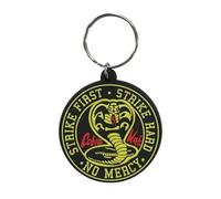 HDmirrorR Porte-clés en caoutchouc Cobra Kai - Strike First, Strike Hard, No Mercy