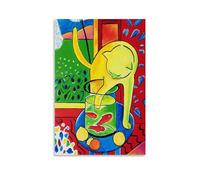 HDMMXEN Henri Matisse Peintures : chat avec poisson rouge, impression esthétique sur toile, décoration murale moderne pour chambre à coucher, 60 x 90 cm