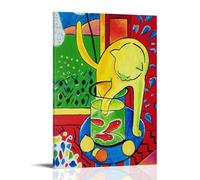 HDMMXEN Henri Matisse Peintures : chat avec poisson rouge, poster d'art décoratif sur toile pour salon, chambre à coucher 40 x 60 cm