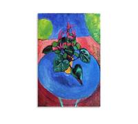 HDMMXEN Henri Matisse Peintures : Cyclamen Pourpre, affiche d'art cool peinture d'art mural sur toile à suspendre pour décoration d'intérieur, idée cadeau 60 x 90 cm