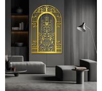 HDMOZUYT Décoration Murale en Arche - Art en métal pour Le Salon (Art Mural en métal 30" L x 19" l)