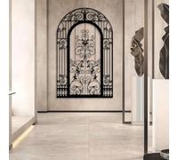 HDMOZUYT Décoration Murale en Arche - Art en métal pour Le Salon (Art Mural en métal 30" L x 19" l)