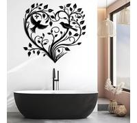 HDMOZUYT Décoration Murale en métal en Forme de cœur, Arbre de Vie, Oiseau, Branche d'arbre, Décoration Minimaliste Moderne, Symboles d'amour, Décoration de Chambre sur Le thème de l'amour, Décoratio
