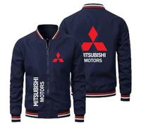 HDOEHLXF Sweat Shirt À Enfiler Homme Jackets for M.i.tsubishi Gr.oup Print Cardigan Coupe Vent Col Montant Maillot Cyclisme Manches Longues Fermeture Combinaison Vol-Blue||s