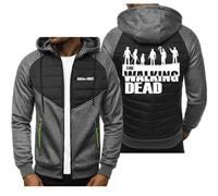 HDOEHLXF Sweats À Capuche Et Vestes De Sport Pour Hommes Imprimé Rainbow Six Siege Pull Patchwork En Duvet Fermeture Éclair Intégrale Survêtement Décontracté Vêtements-Dark Gray||x_l