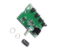 HDOYTXXM 1 adaptateur de régulateur de vitesse du ventilateur à 6 broches vers 3 broches 4 broches à 8 canaux avec refroidissement du boîtier minier, régulateur de vitesse du ventilateur réglable
