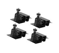HDOYTXXM 2/4 supports de gouttière pratiques pour panneaux solaires sans perçage, conceptions d'installation, accessoires pour installations de lumière du soleil, support solaire en alliage