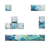 HDOYTXXM 8Key PBTS Cinq colorants latéraux Capuchon de e sous-lit Profil original 6.25 Space ESC Caps de orientation d'entrée pour claviers mécaniques Caps de e clavier mécanique