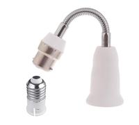 HDOYTXXM Adaptateur de douille de lampe B22 vers E27 - Rallonge de douille E27 - Flexible - Col de cygne réglable