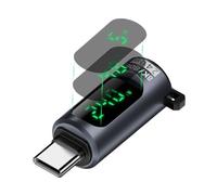 HDOYTXXM Adaptateur d'extension USB C avec transfert de données de 80 Gbit/s et affichage de la puissance en temps réel Affichage numérique de la puissance de charge