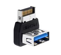 HDOYTXXM Adaptateur USB 3.1 type E optimisé à 90 ° pour carte mère - Connecteur 10 Gbit/s - Adaptateur stable de type E - Version A/B - Pour cartes mères