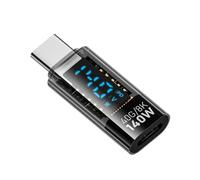 HDOYTXXM Adaptateur USB mâle vers femelle facile à transporter avec affichage numérique pour un transfert de données rapide