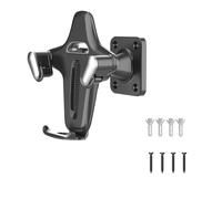 HDOYTXXM Adjustable Wall Mounted Smartphone Stand for Hands Less Viewing in Shower Or Cooking Abs Construction Space Saving Design Abs Wall Mount Phone Stand