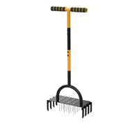 HDOYTXXM Aérateur de jardin efficace avec large plaque de base et 16 piquets pour un entretien facile de la pelouse, alimentation d'outils de jardin, appareil de jardin domestique